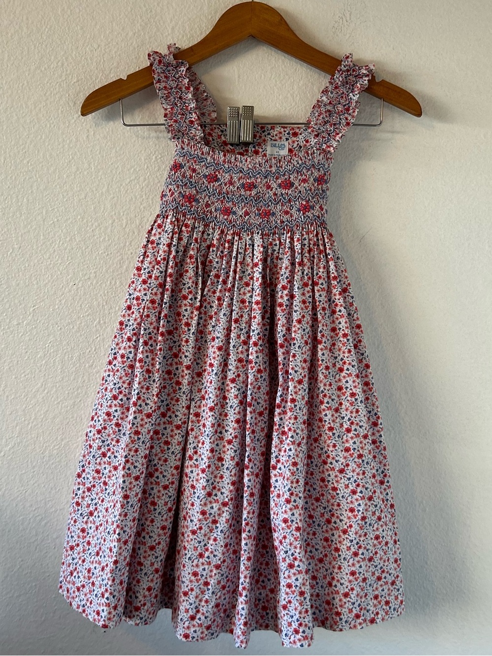 Luli & Me Floral Strappy Girls Dress Navy Size 6X